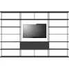 Bibliotheque Easy Irony Tv Metal Noir /Compo G - L 352 X H 226 Cm - Zeus