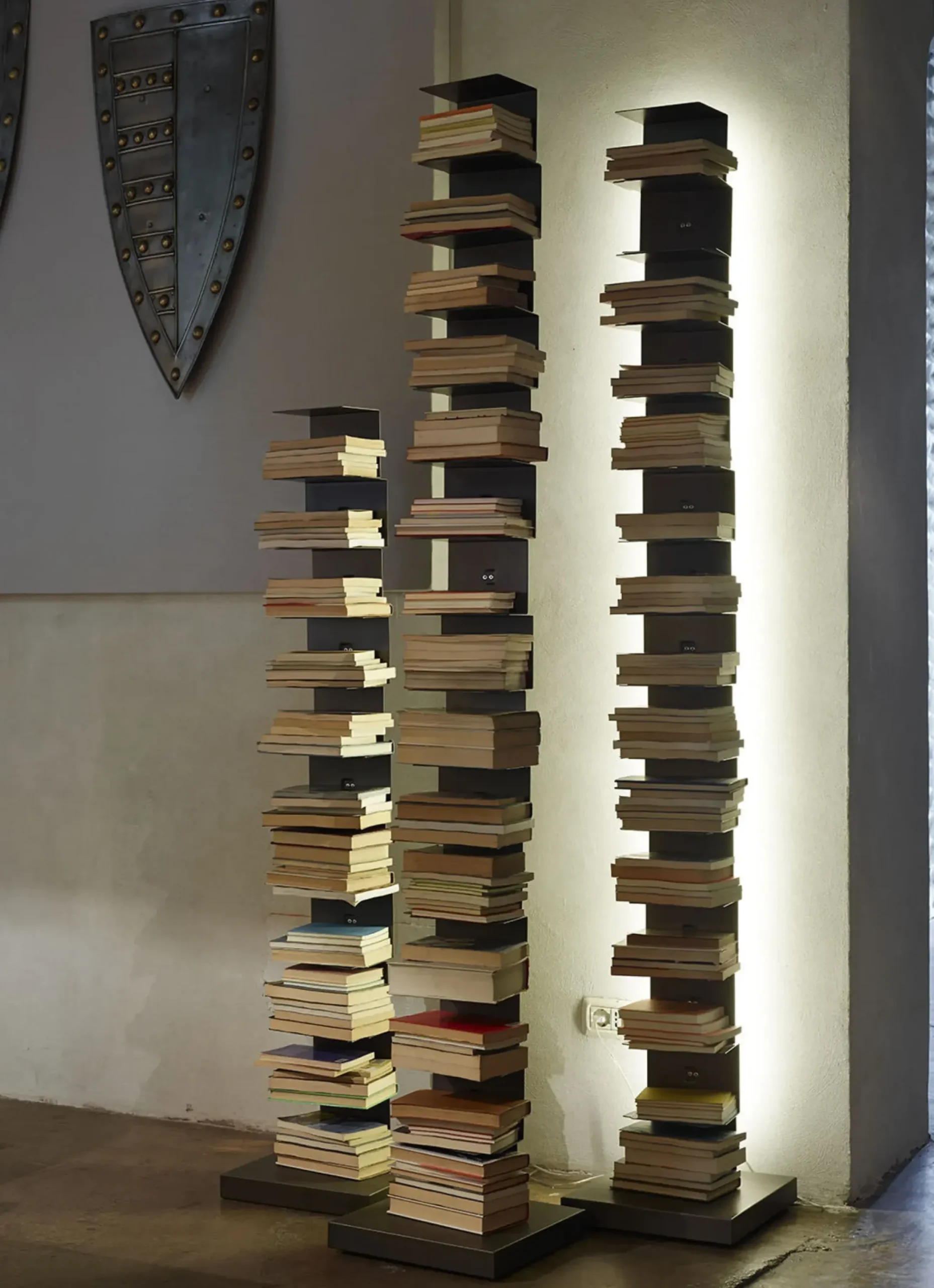 Bibliotheque Lumineuse Ptolomeo Luce Metal/ Led - H 215 Cm - Opinion Ciatti