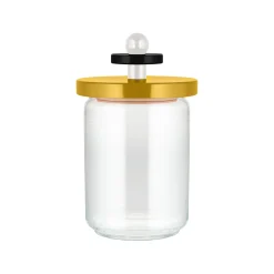 Bocal Hermetique / By Ettore Sottsass - 100 Cl Verre Bois/ Alessi 100 Values Collection - Alessi