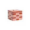 Boite Carre Small Ceramique/ 8 X 8 X H 7 Cm - Gres - & Klevering