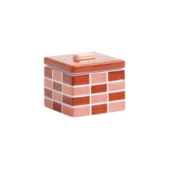 Boite Carre Small Ceramique/ 8 X 8 X H 7 Cm - Gres - & Klevering