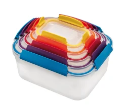 Boite Hermetique Nest Lock Plastique Multicolore / Set De 5 Emboitables - Multi-Tailles - Joseph Joseph