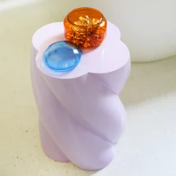 Boite Puffy Verre Multicolore / O 11.5 X H 10 Cm - Verre - & Klevering