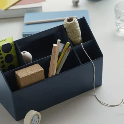 Boite Sketch Plastique Bleu / 26 X 17,5 Cm - Plastique Recycle - Muuto