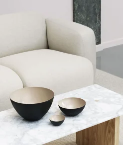 Bol Krenit Metal Beige / O 16 X H 7,1 Cm - Acier - Normann Copenhagen