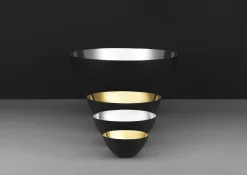 Bol Krenit Noir Argent Metal / O 12,5 X H 5,9 Cm - Acier - Normann Copenhagen