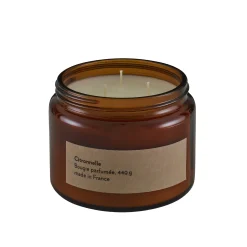 Bougie Citronnelle Verre Orange Outdoor / Verre - O 11X H 8 Cm - Cinna