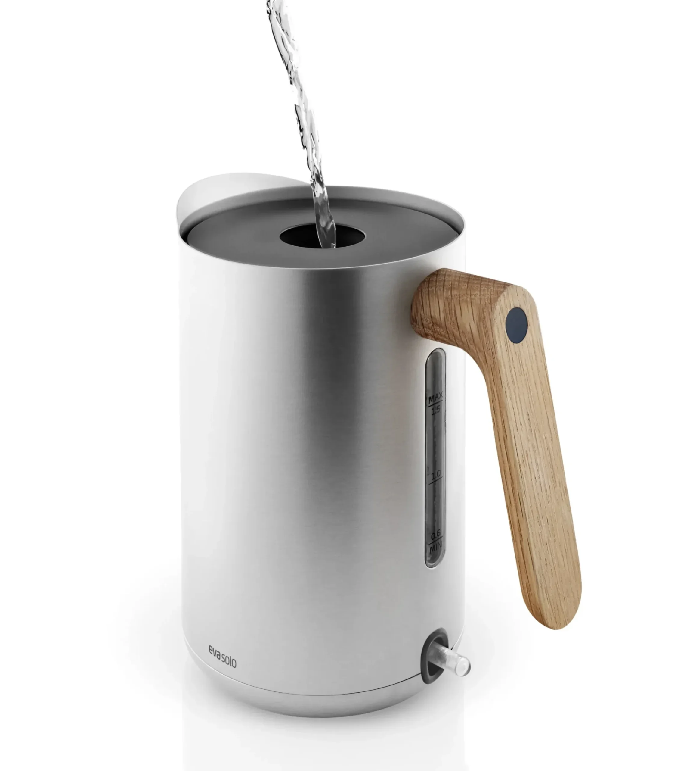 Bouilloire Electrique Nordic Kitchen Bois Bois Naturel Metal / 1,5 L - Acier & Chene - Eva Solo