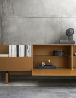 Buffet Ella Bois/ Laque - L 120 Cm - Ouverture Gauche - Mogg