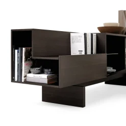 Buffet Ella Bois Naturel / Chene Thermo-Traite - L 120Cm - Ouverture Droite - Mogg