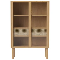 Buffet Haut Cana Low Bois Naturel / L 70,5 X H 108 Cm - Cannage - Bolia