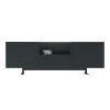 Buffet Luxor Metal Bois Noir / 2 Portes, Niche Ouverte & Tiroir - L 270 X H 90 Cm - Cappellini