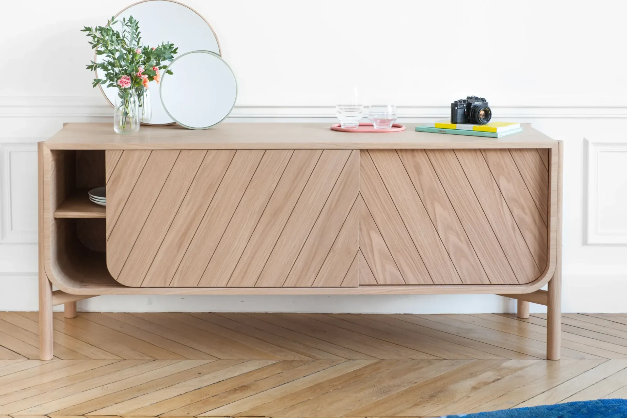 Buffet Marius Bois/ Meuble Tv - L 185 X H 65 Cm - Harto