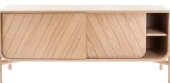 Buffet Marius Bois Naturel / Meuble Tv - L 155 X H 65 Cm - Harto