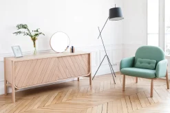 Buffet Marius Bois Naturel / Meuble Tv - L 155 X H 65 Cm - Harto