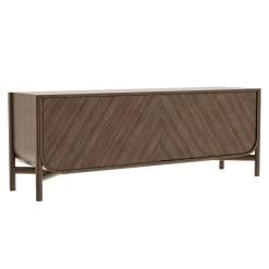 Buffet Marius Bois Naturel / Meuble Tv - L 185 X H 65 Cm - Harto