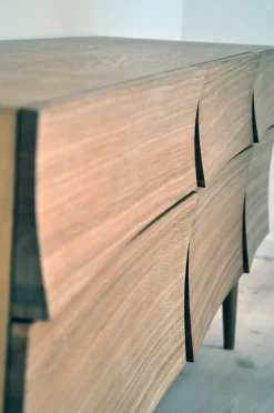 Buffet Reflect Large Bois Naturel / L 180 Cm - 2 Portes & 2 Tiroirs - Muuto