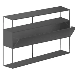 Buffet Tristano Metal Gris / Avec Eclairage Led - L 150 X H 103 Cm - Zeus