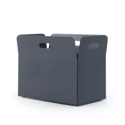 Cache-Pot Giardinetto Large Metal Gris Noir / 76 X 43 X H 55 Cm - Acier - Cinna