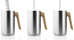 Cafetiere A Piston Nordic Kitchen Bois Bois Naturel Metal / Pichet Isotherme - 1 L - Eva Solo
