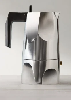 Cafetiere Italienne Ossidiana Plastique Noir Metal / 3 Tasses - Alessi
