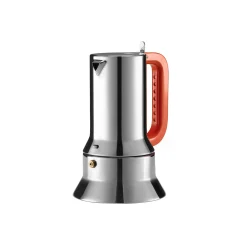 Cafetiere Italienne 9090, Poignee Perforee (1978) Metal / 3 Tasses - Induction / Alessi 100 Values Collection - Alessi