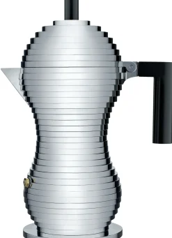 Cafetiere Italienne Pulcina Plastique Noir Metal / 6 Tasses - Alessi