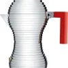Cafetiere Italienne Pulcina Rouge Metal / Induction  - 6 Tasses - Alessi