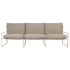 Canape De Jardin 3 Places Desert Dolce Tissu Beige L 233 Cm - Ferm Living
