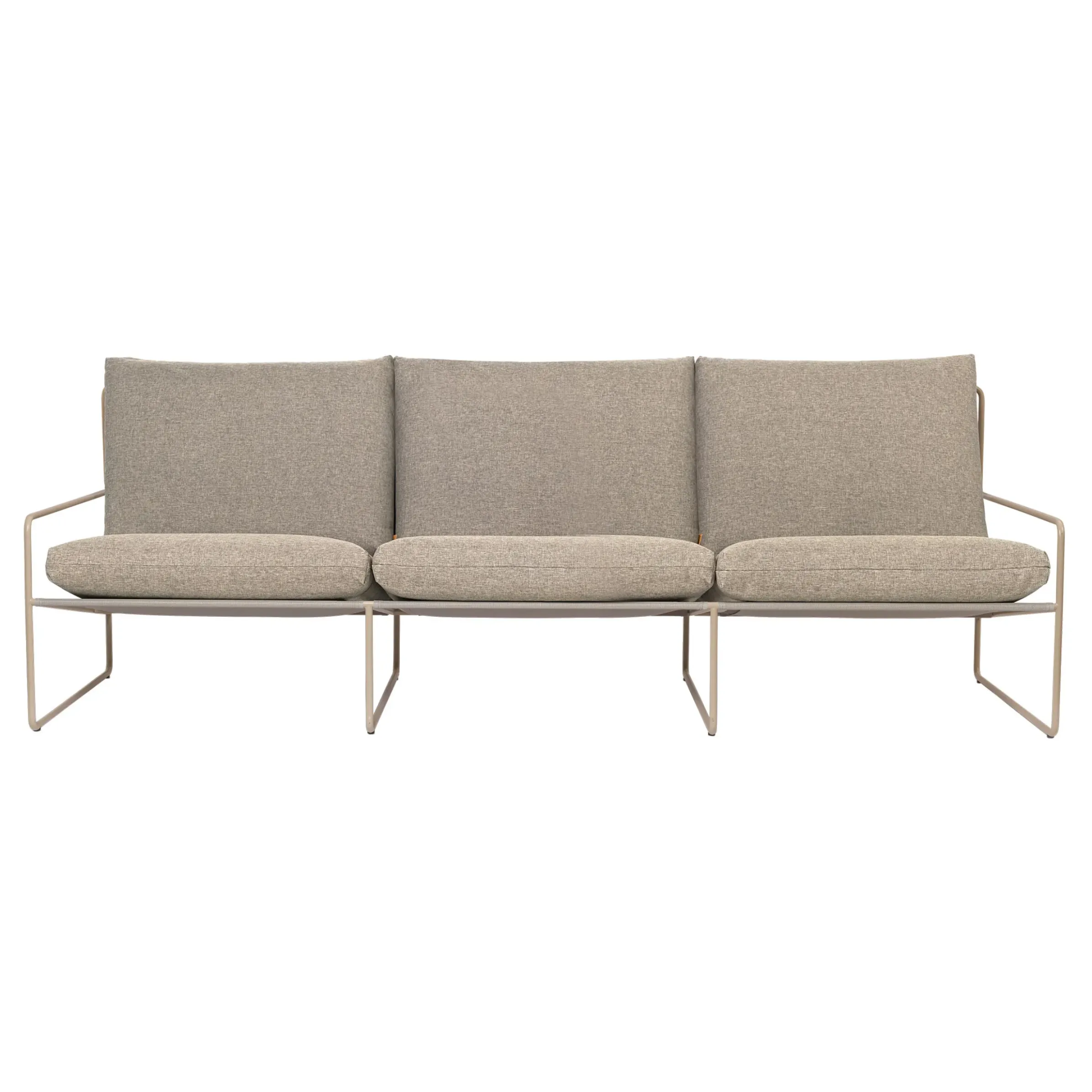 Canape De Jardin 3 Places Desert Dolce Tissu Beige L 233 Cm - Ferm Living
