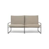 Canape De Jardin 2 Places Desert Dolce Tissu Beige L 156 Cm - Ferm Living