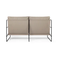 Canape De Jardin 2 Places Desert Dolce Tissu Beige L 156 Cm - Ferm Living