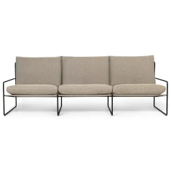 Canape De Jardin 3 Places Desert Dolce Tissu Beige L 233 Cm - Ferm Living
