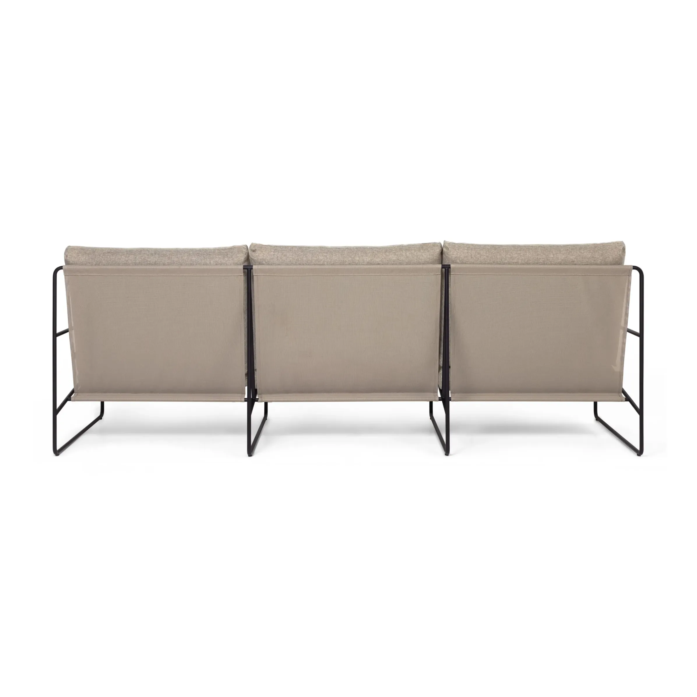 Canape De Jardin 3 Places Desert Dolce Tissu Beige L 233 Cm - Ferm Living