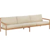 Canape De Jardin 4 Places Jack Outdoor Tissu Bois Beige / L 265 Cm - Teck - Ethnicraft