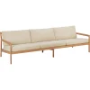 Canape De Jardin 4 Places Jack Outdoor Tissu Bois Beige / L 265 Cm - Teck - Ethnicraft