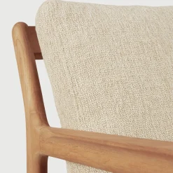 Canape De Jardin 4 Places Jack Outdoor Tissu Bois Beige / L 265 Cm - Teck - Ethnicraft