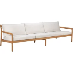 Canape De Jardin 4 Places Jack Outdoor Tissu Bois Blanc / L 265 Cm - Teck - Ethnicraft