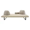 Canape De Jardin 3 Places Murtoli Tissu Beige / L 240 Cm - Cinna