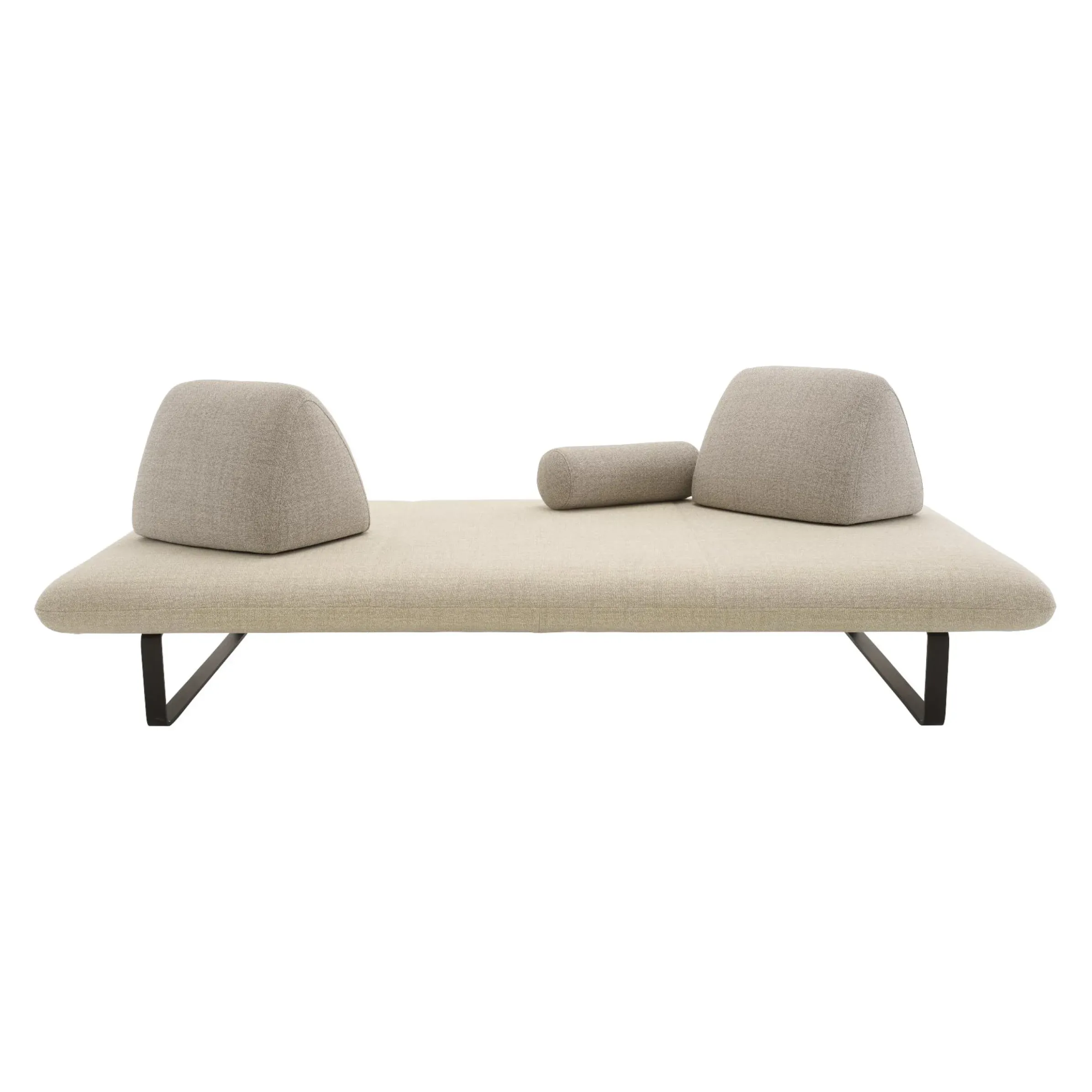 Canape De Jardin 3 Places Murtoli Tissu Beige / L 240 Cm - Cinna