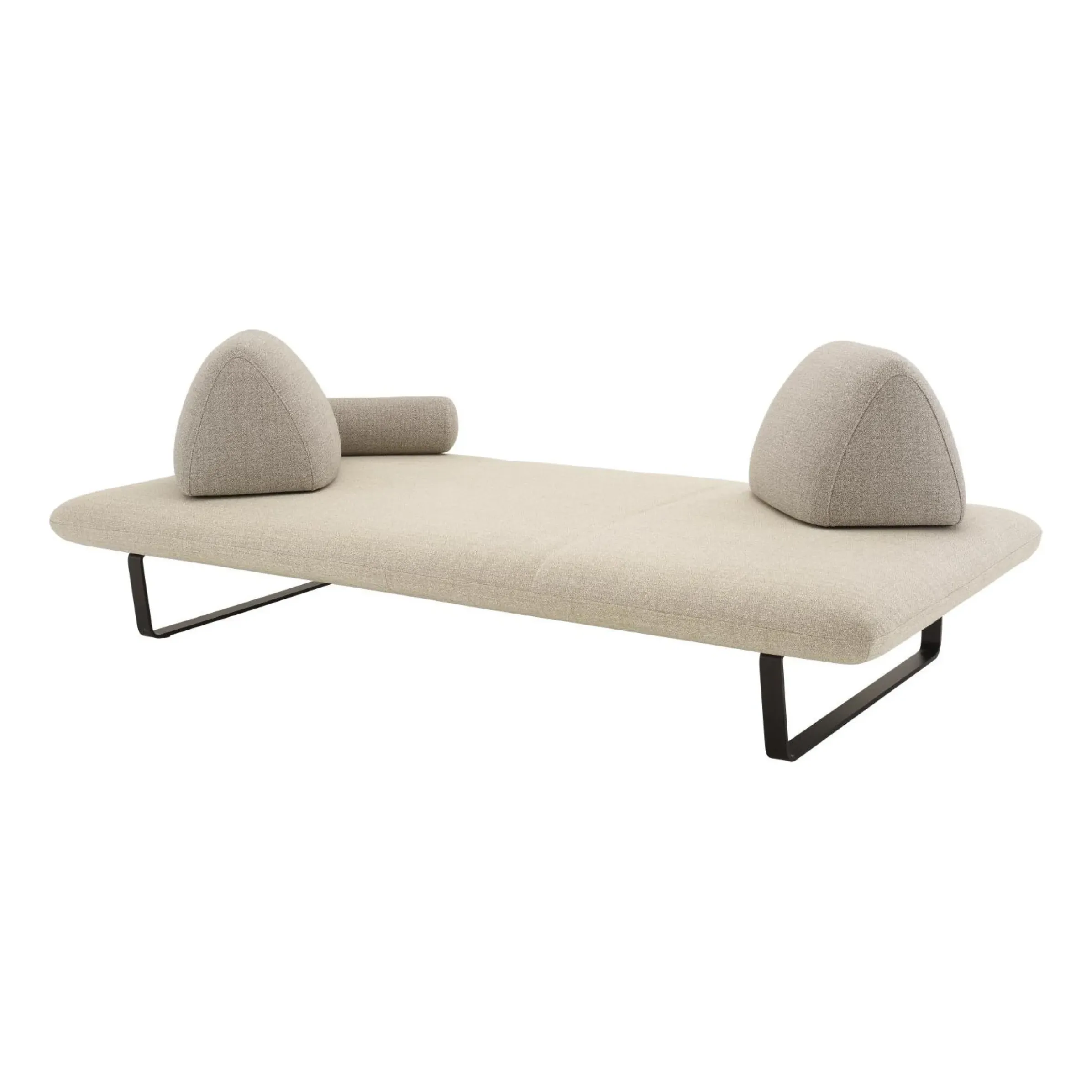 Canape De Jardin 3 Places Murtoli Tissu Beige / L 240 Cm - Cinna