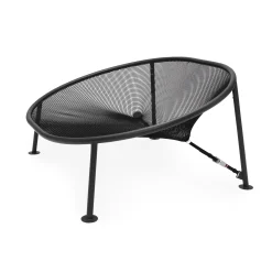 Canape De Jardin 2 Places Netorious Tissu Noir / Assise Lounge - Filet Souple / 189 X 154 Cm - Fatboy