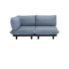 Canape De Jardin 2 Places Paletti Set Tissu Bleu / Accoudoir Gauche / L 180 Cm - Fatboy