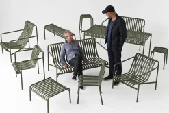 Canape De Jardin 2 Places Palissade Lounge Metal Gris / L 139 Cm - R & E Bouroullec - Hay
