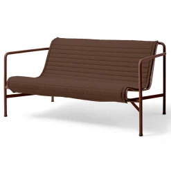 Canape De Jardin 2 Places Palissade Lounge Metal Rouge / L 139 Cm - R & E Bouroullec - Hay