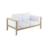 Canape De Jardin 2 Places Pevero Bois Naturel / L 150 Cm - Teck / Sans Coussin - Unopiu