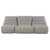Canape De Jardin 3 Places Saparella Tissu Gris (1965) / 3 Modules - L 222 Cm - Cinna