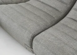 Canape De Jardin 3 Places Saparella Tissu Gris (1965) / 3 Modules - L 222 Cm - Cinna