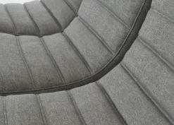 Canape De Jardin 3 Places Saparella Tissu Gris (1965) / 3 Modules - L 222 Cm - Cinna