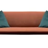 Canape De Jardin 3 Places Tuile Metal Tissu Orange Marron /L 220 Cm - Kristalia
